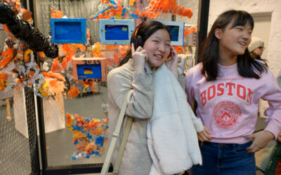 Abschlusspräsentation von SCHIRN DOMINO zur Ausstellung von Stephanie Comilang